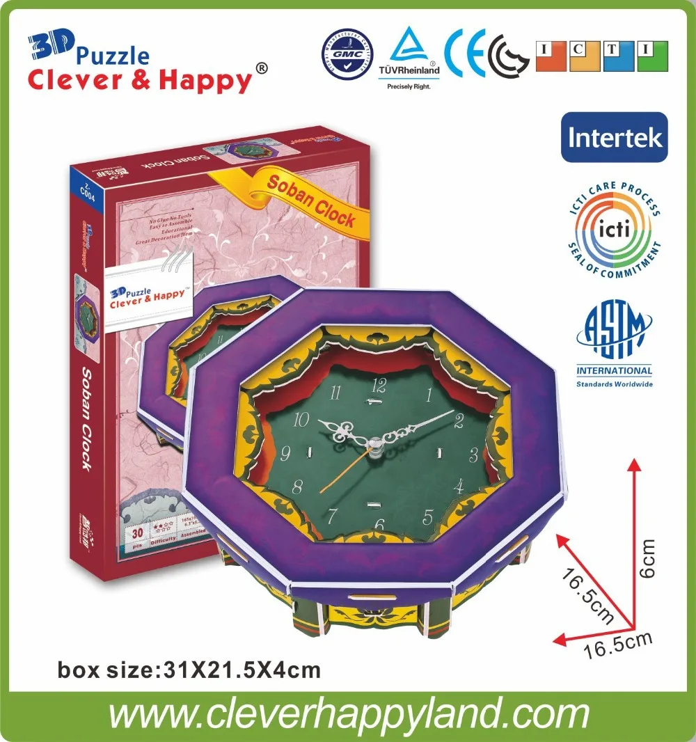 Worksheet Learning Clocks Online compare prices on 3d puzzle clock online shoppingbuy low price new 2014 cleverhappy soban adult drawings handmade model learning education learning