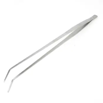 

18.6" Long Stainless Steel Curved Tweezer for Fish Tank Plants