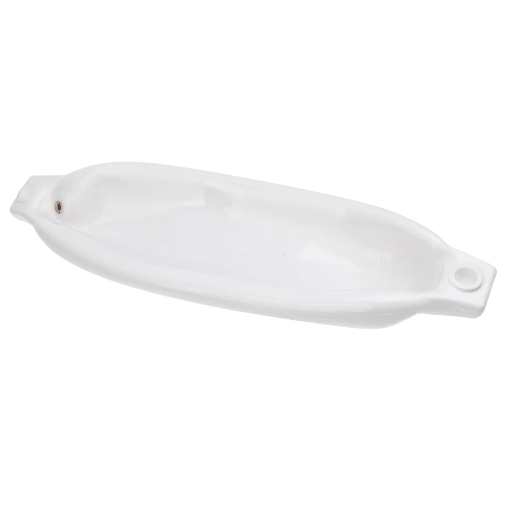 

1 Pcs Anti-UV White PVC Marine Yacht Boat Fender Bumper Dock Shield Protection Deflated 16.5'' x 4.33'' For Boat Yacht Etc