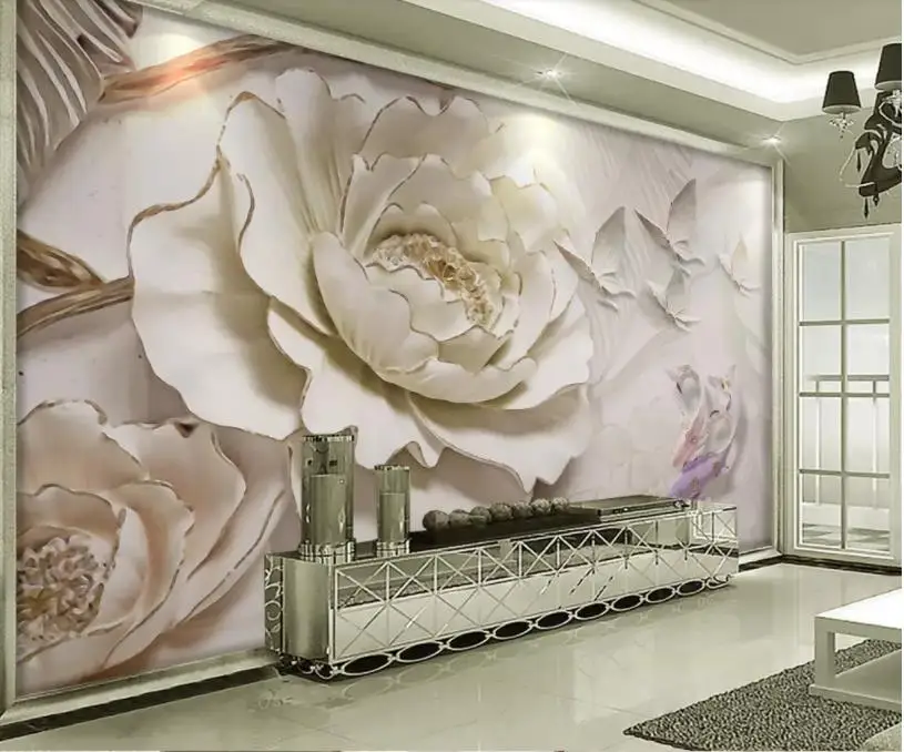 TV Background 3D Mural Wall Paper Fashion Peony Squid 3D Resin Embossed Wall Modern Custom 3D Wallpaper TV Background 3D Mural Wall Paper Fashion Peony Squid 3D Resin Embossed Wall Modern Custom 3D Wallpaper
