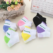 Reallion 4 пары цветные силиконовые женские носки для йоги нескользящие женские хлопчатобумажные носки толстые массажные носки для фитнеса пилатеса спортивные носки