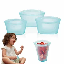 Khgdnor коробка для хранения продуктов питания силиконовый мешок с зажимом контейнеры герметичный многоразовый стоячий, на молнии закрытые мешки свежие хранения чашки