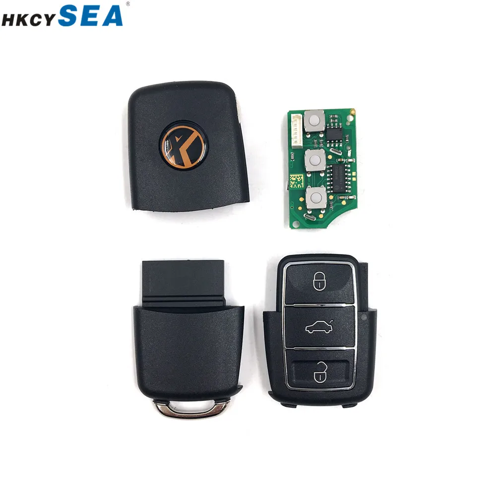 10 шт., Xhorse 2/3 кнопки универсальные Проводные пульты Автомобильный ключ для Фольксваген В5 стиль VVDI2 VVDI мини ключ инструмент программист