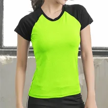 Женские топы для йоги, одноцветные облегающие топы для йоги с круглым вырезом и короткими рукавами, спортивные топы для фитнеса, женские палестра Донна 35