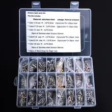 360 шт./компл. Съемный палец ножницы Тан хвост ногтей и sliencer парикмахерские инструмент салон ножницы Запчасти M: 2,5*0,5 мм/3,0*0,5 мм