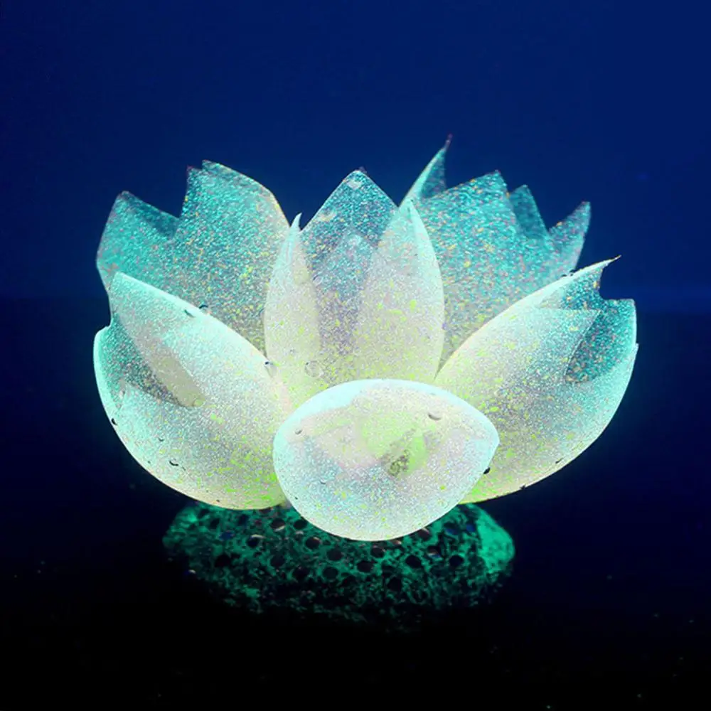 Искусственные светящиеся морские анемоны аквариумный Декор флуоресцентные Пузырьковые коралловые подводные растения Украшение аквариума орнамент