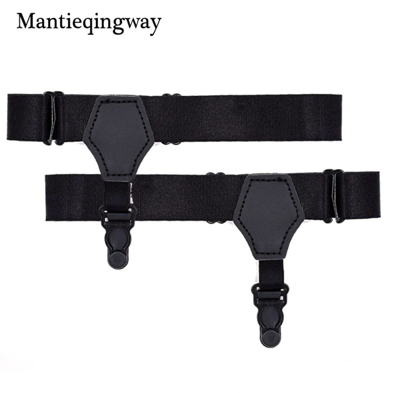 Mantieqingway Black Sock Stay Holders Mens Suspensorio Resistance Belt Tirantes Hombre Business