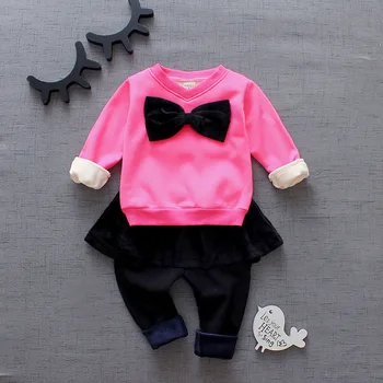 

New Baby Girl Outfit Pullover coat and pants two pieces Clothes 9M-24M Baby Clothing 7BS024