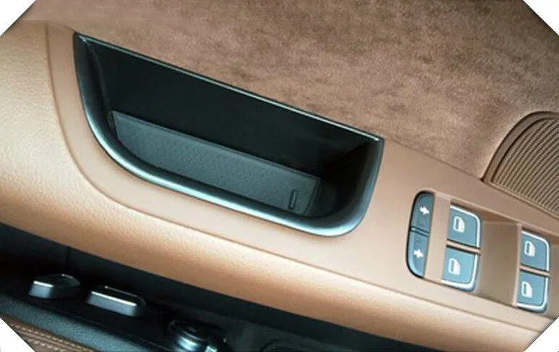 2009- для Audi A7 интерьер дверная ручка подлокотник коробка для хранения Контейнер держатель лоток автомобильный Органайзер автомобильный Стайлинг