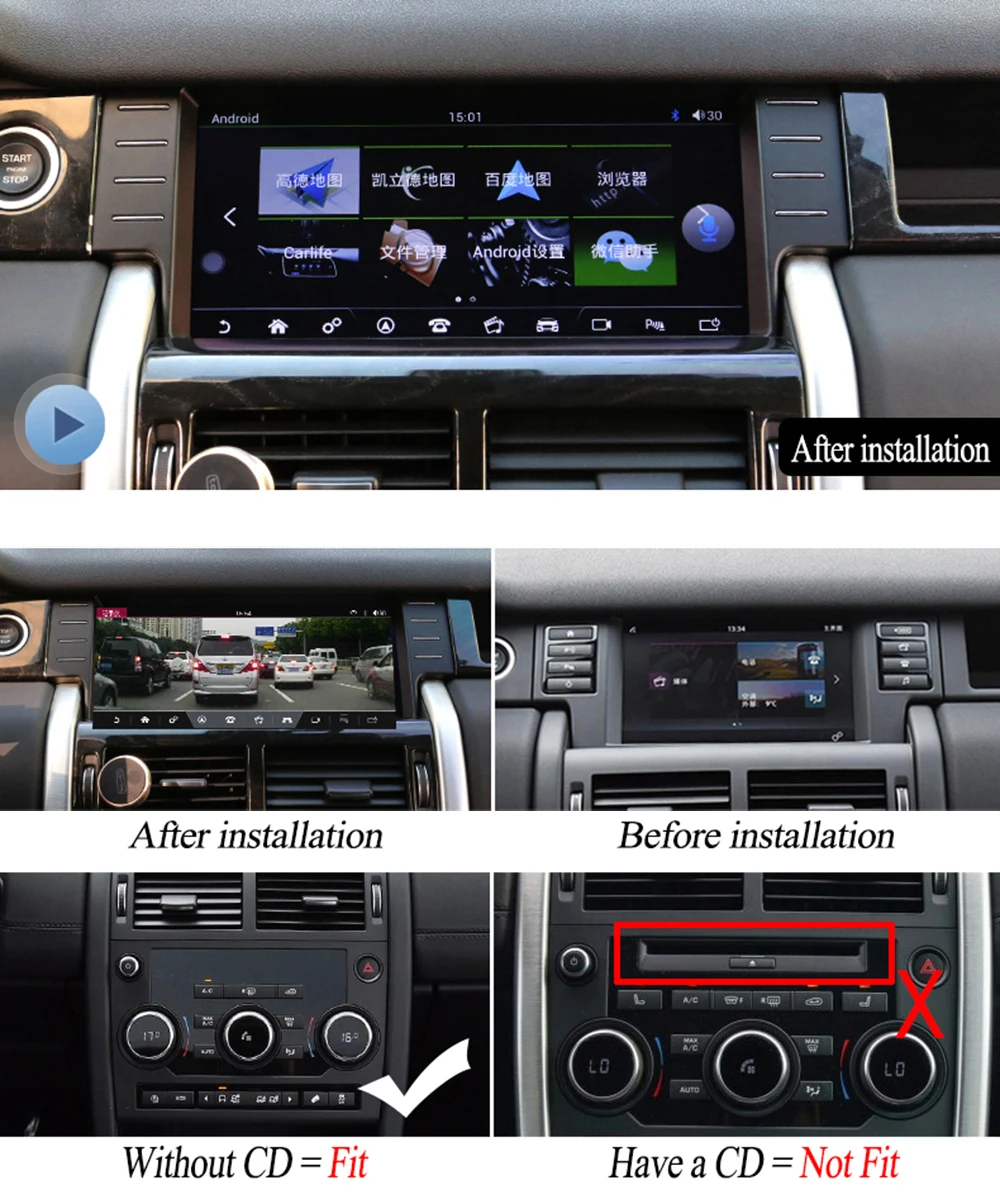 Perfect YESSUN 10.25" For Land For Rover Discovery Sport 2016~2018 Car Android Carplay GPS Navi Maps Radio Player Multimedia WiFi 1
