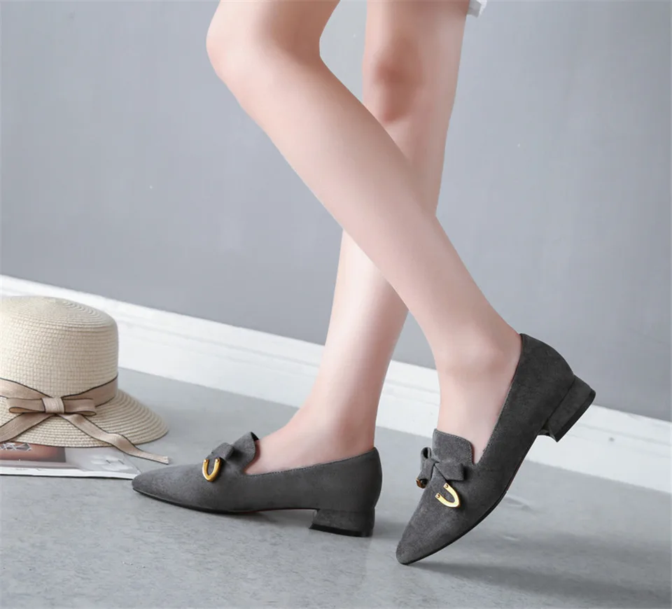 Woman Bowknot Loafers (15)