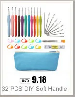 11 шт. 80 см/31,50 дюймов Нержавеющая сталь круговой вязаный крючком Вязание иглы Набор контакты вязать набор инструментов для свитер перчатки