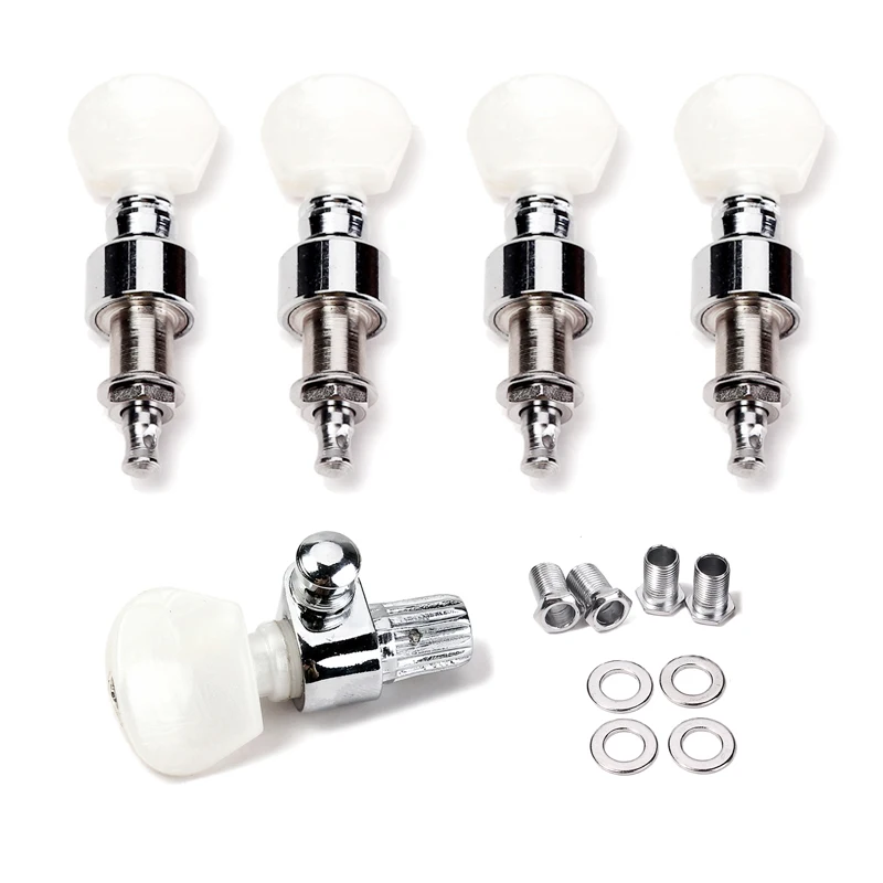 

5 Pieces Banjo String Tuning Pegs/Key Tuners Machine Heads with Bushing Spacers