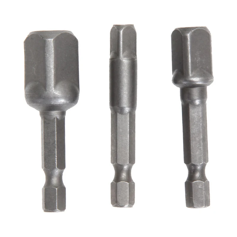 Durable 3pcs Extension Drill Bits Bar Hex Bit Set Socket Adapter Drill Bits Hex Shank 1/4