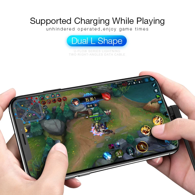 USAMS игровая линия передачи данных L гибкий кабель для iphone USB телефон синхронизации