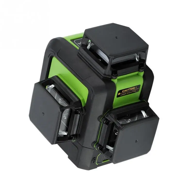 12 Lines 360 Degree Green 3D Laser Level Laser Level UK Plug 220V with Battery Level Measuring