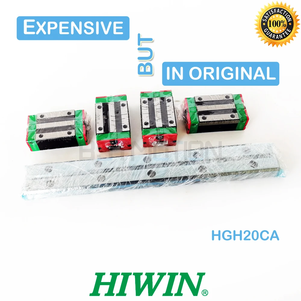 

Original HIWIN Linear Guide HGR20 280 300 460 500 640 700 820 900 1000mm 1100 1200 1500 rail HGH20CA Carriage Slide for cnc part