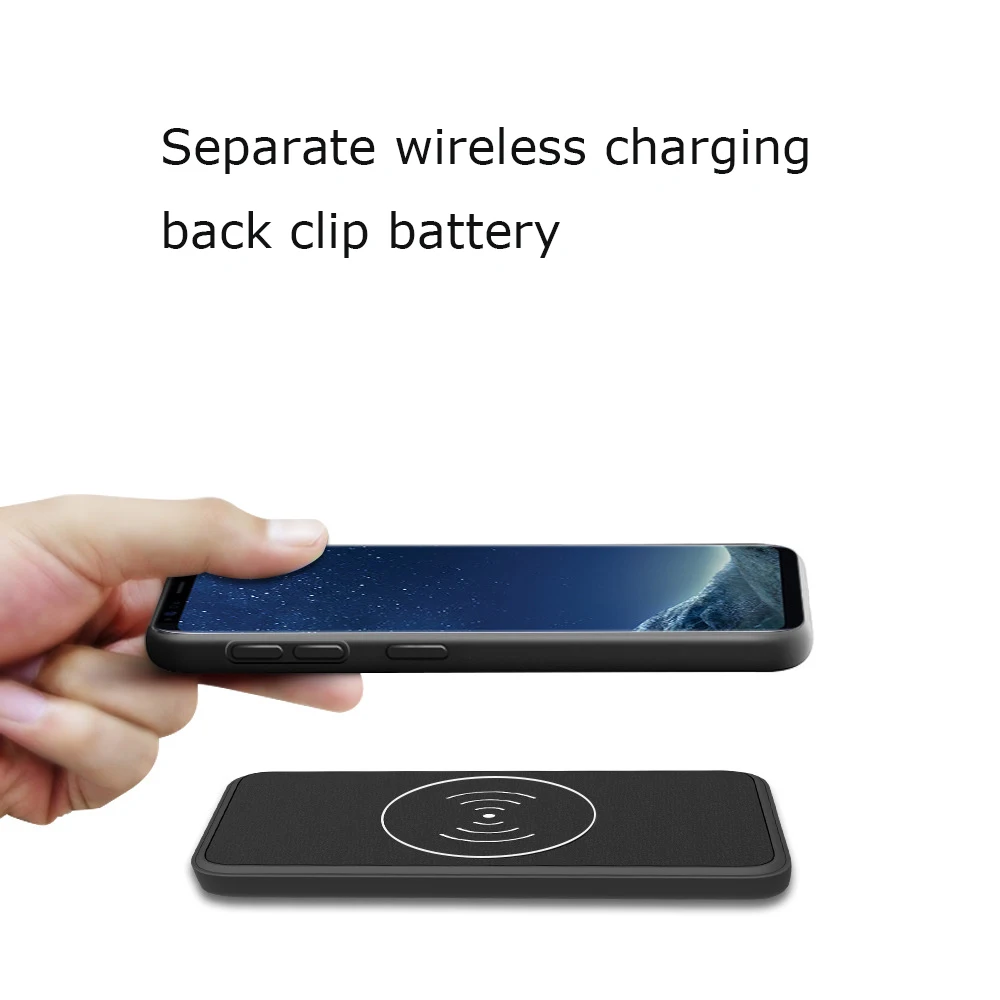 Magnetic back clip battery Case For Samsung Galaxy Note 9 5000Mah Smart Wireless Charger PowerBank For Samsung Note 8 s8 s9 plus