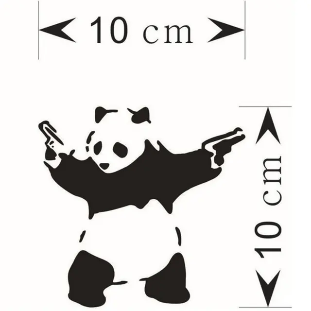 3d panda car stickers