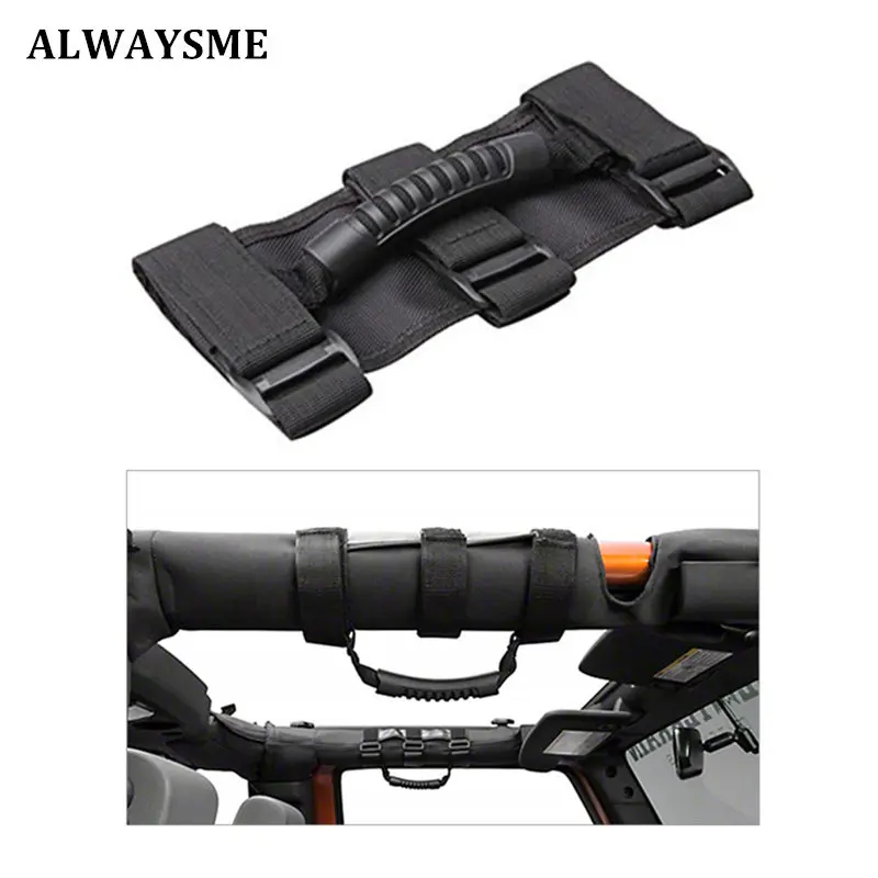 

ALWAYSME Car Auto Roll Over Bars Grab Handles For Jeep Wrangler Polaris Honda Yamaha Kawasaki UTV & ATV 22.3X15.5X12.1CM