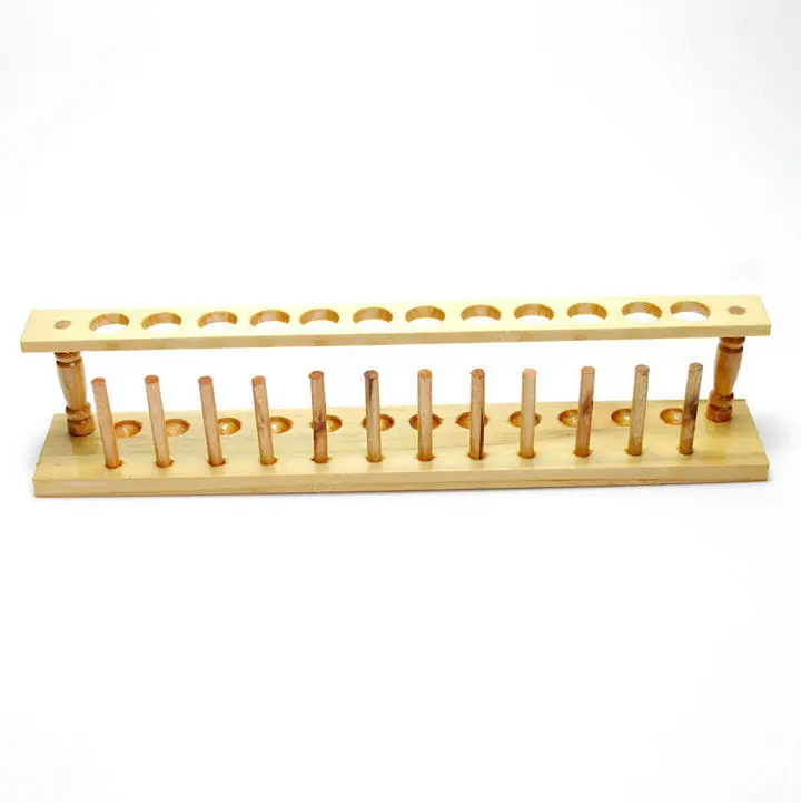 

2pcs/lot 22mm 6/8/12holes Wooden test tubes rack, tube stand for kinds of Tests Laboratory glassware