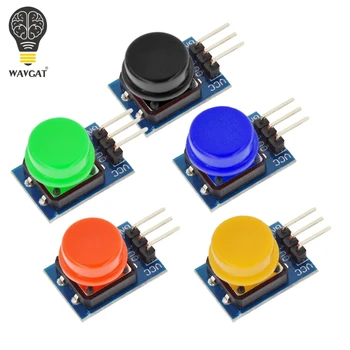 

5PCS 12X12MM Big key module WAVGAT Big button module Light touch switch module with hat High level output
