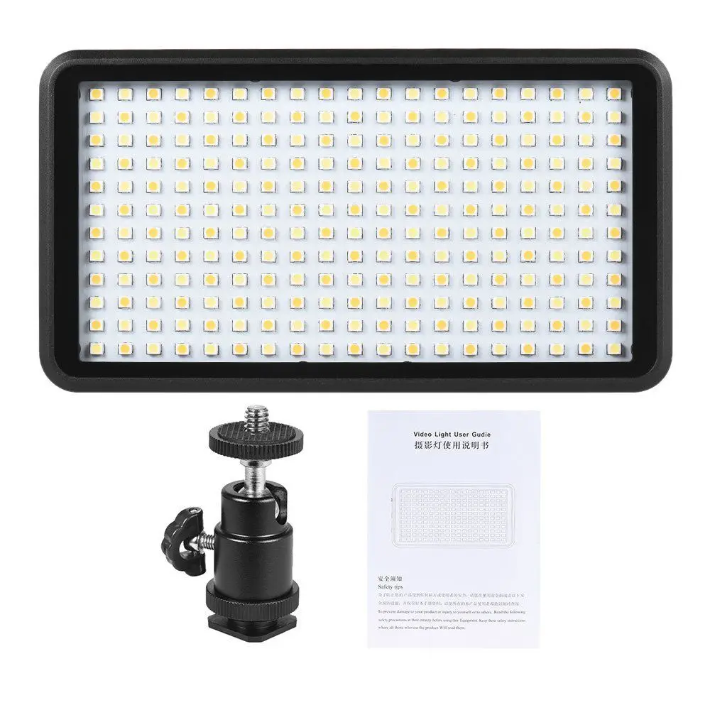 Günstige TOP Ultra dünne 3200 K 6000 K Dimmbare Studio Video Fotografie LED Licht Panel Lampe 228 stücke Perlen für Kamera DV