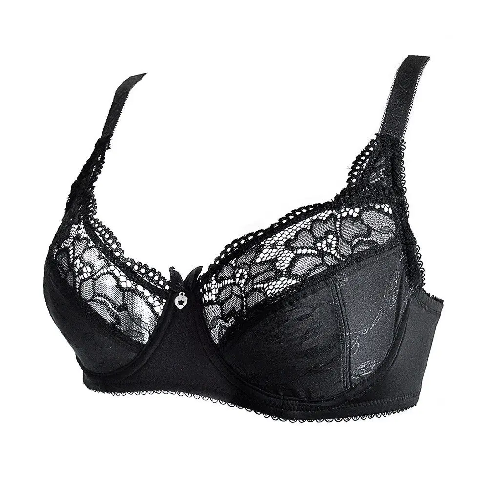 New Hot Selling Bras For Women Black White Lace Bralette Sexy Lingerie Embroidery Plus Size A B C D E F G 75 80 85 90 95 100 105