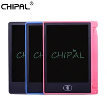 CHIPAL 4,4 ''ЖК-планшет для письма, цифровые графические планшеты, электронный блокнот для рисования с ручкой/батареей для детей