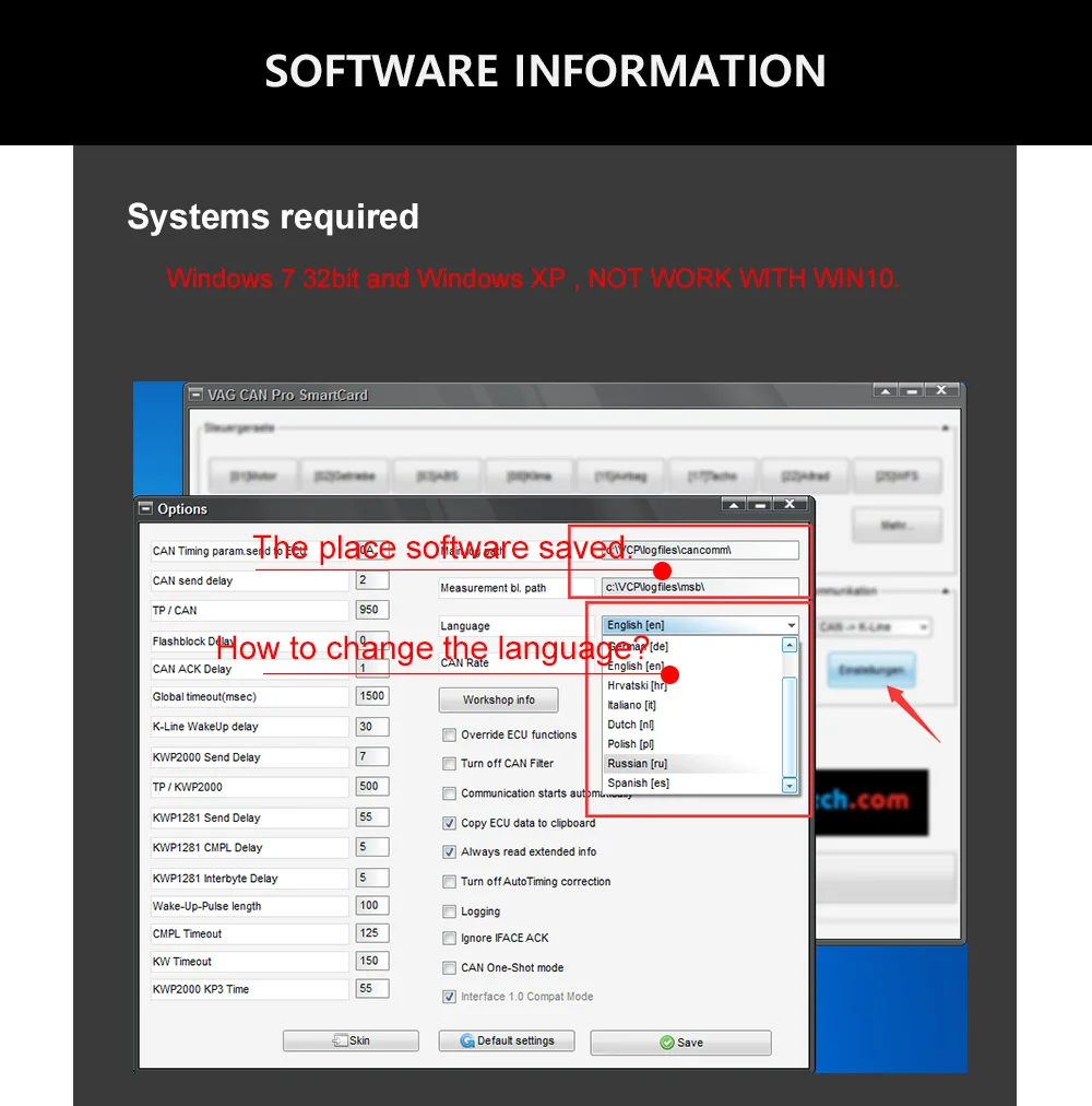 Для VAG CAN PRO чип FTDI Поддержка CAN BUS+ UDS+ K-Line SW версия 5.5.1 VAG CAN PRO V5.5.1 с FTDI FT245RL лучше, чем ODIS