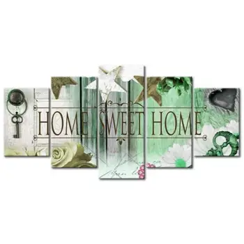 

diamond painting home sweet home,full diamond embroidery,triptych paintings