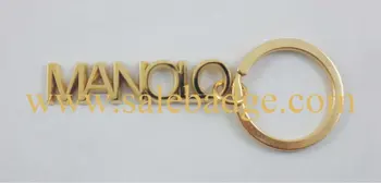 

Fashion Gold Words key chain,3D metal keychains car keys train
