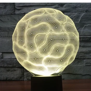 3D illusion Visual Night Light 7 Colors Change LED Desk Table Lamp Bedroom Decor 3D illusion Visual Night Light 7 Colors Change LED Desk Table Lamp Bedroom Decor