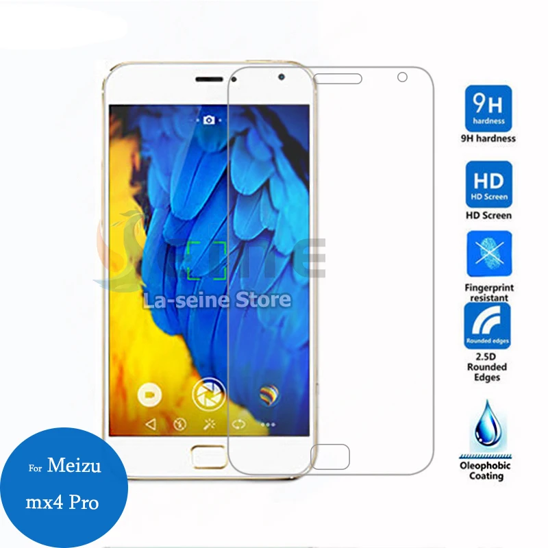 

For Meizu MX4 Pro Tempered glass Screen Protector 2.5 9h Safety Protective Film on MX 4 Pro M462 M462U M 462
