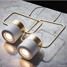 Современный минималистский прикроватной тумбочке небольшая люстра личность декоративная лампа для изучения прикроватный Точечный светильник Открытый подвесные светильники 110 В/220 В 1 шт