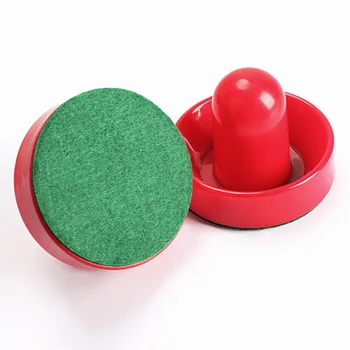 

2 Pcs/Set 75mm Air Hockey Table Felt Pusher With 63mm Puck Mallet Goalies ZJ55