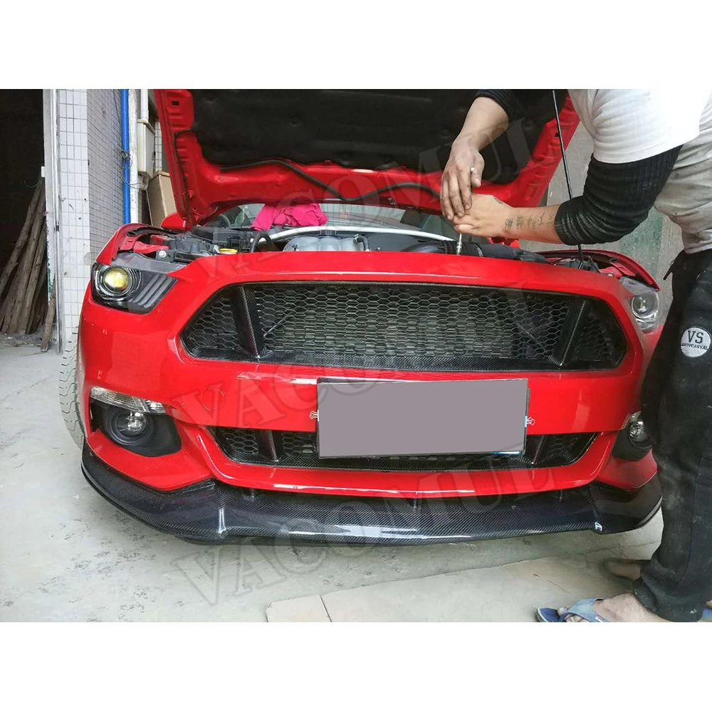 Реальная Модель автомобиля передний бампер сетка решетка радиатора для Ford Mustang