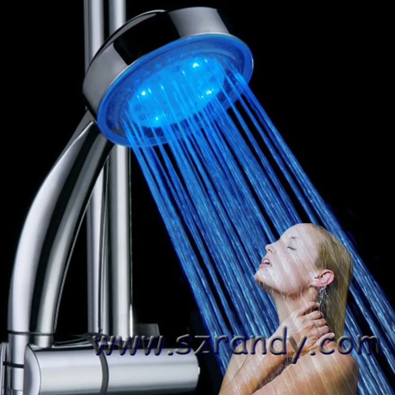 Светодиодный ручной светильник для душа с датчиком температуры, аксессуары для ванной комнаты без батареи, pommeau de douche ducha