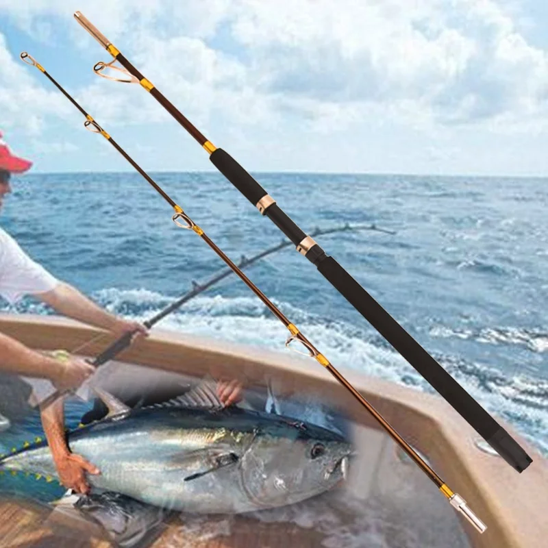 slow jigging fishing rods Fiber glass Trolling Raft Fishing Rod