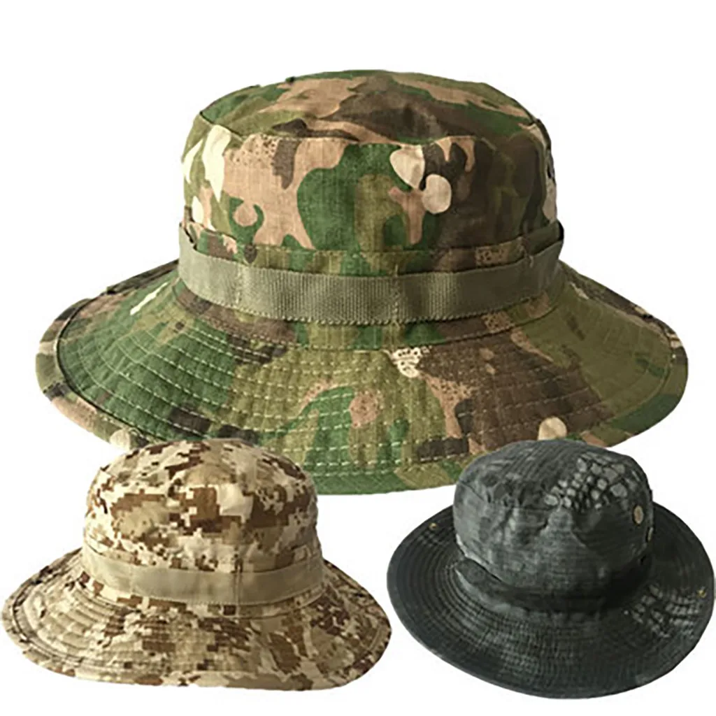 Ladies Men Black PVC Bucket Hat Fishing Bush Cap Faux Leather Beach Fashion New