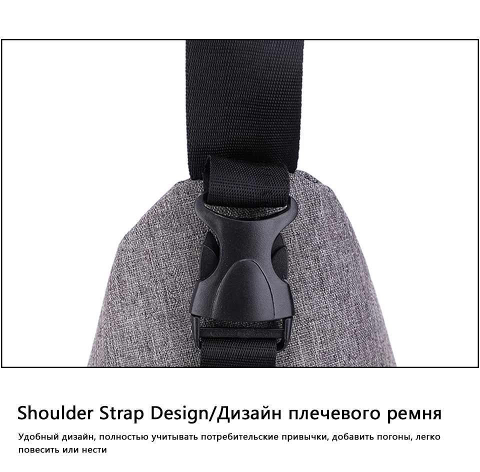 17 Male Sling Chest Pack Crossbody Bags for Men Messenger Bag Canvas USB Charging Men's Handbag Travel Single Shoulder Bags