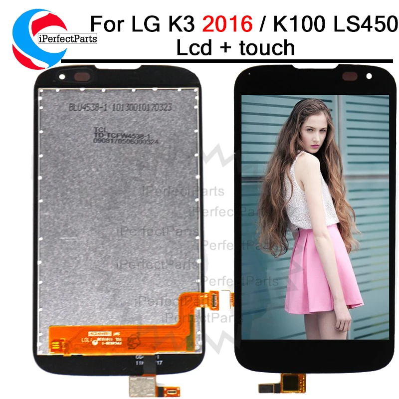 ЖК-дисплей 4 5 дюйма и сенсорный дигитайзер в сборе для LG K3 2016 K120 K100 LS450 LCD |