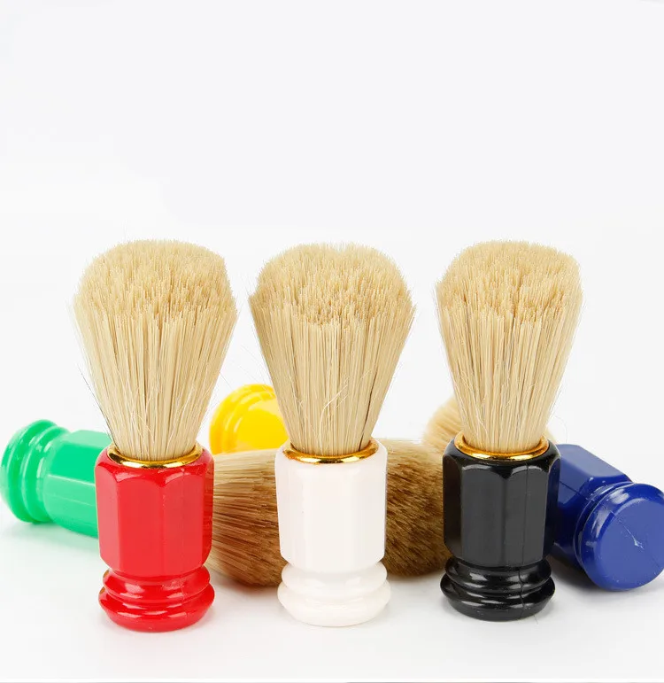 

Badger Hair Men Shaving Brush Barber Salon Men Facial Beard Cleaning Appliance Shave Tool Razor Brush with Wood Handle for men