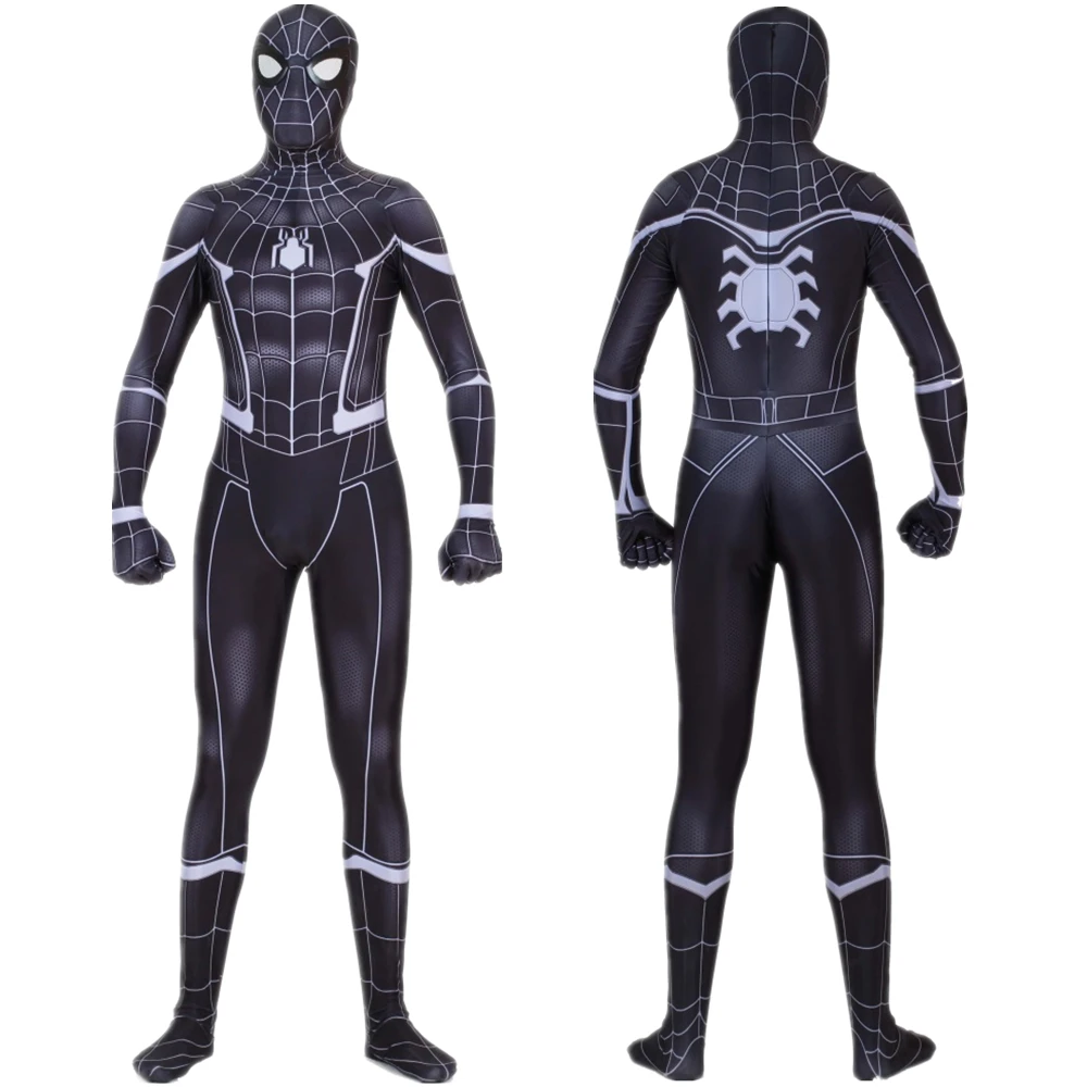 Tanie Czarny pająk Peter Parker przebranie na karnawał Zentai pająk superbohater body kombinezony