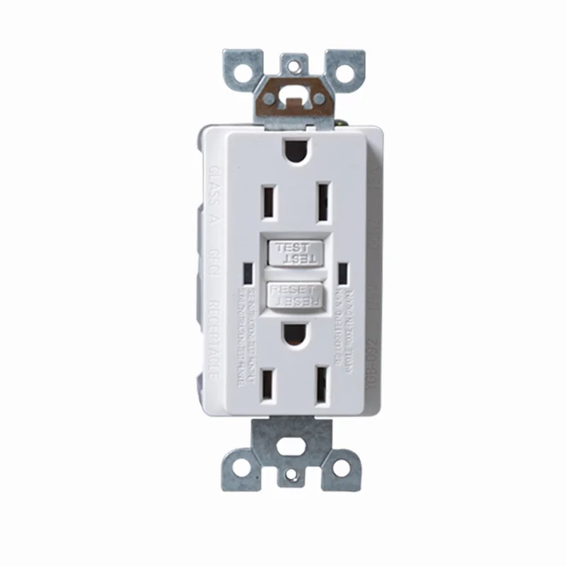 15A 125V Electrical GFCI Receptacle wall socket outlets with Self