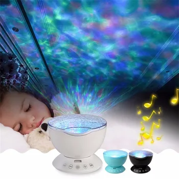 

Ocean Wave Starry Sky Aurora LED Night Light Projector Luminaria Novelty Lamp USB Lamp Nightlight Illusion For Baby Children