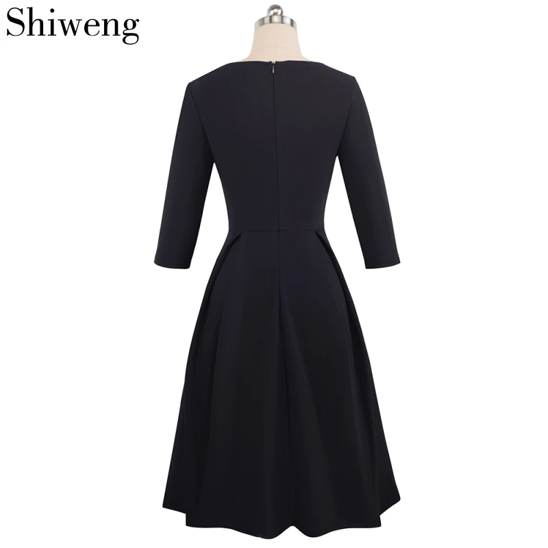 Shiweng 2019 Новая модная повседневная Летняя одежда для женщин сексуальное платье для работы vestido de festa Longo винтажное a126