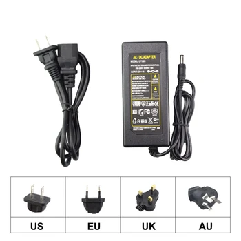 

DC12V 2A 3A 5A 6A 8A Power Supply Adapter Transformer For 5050 3528 3014 5630 LED Strip Charger Converter With EU UK AU US Plug