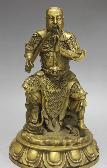 

Chinese exquisite Brass Copper famous myth" Xuan Tian Shang Di " Emperor Statue