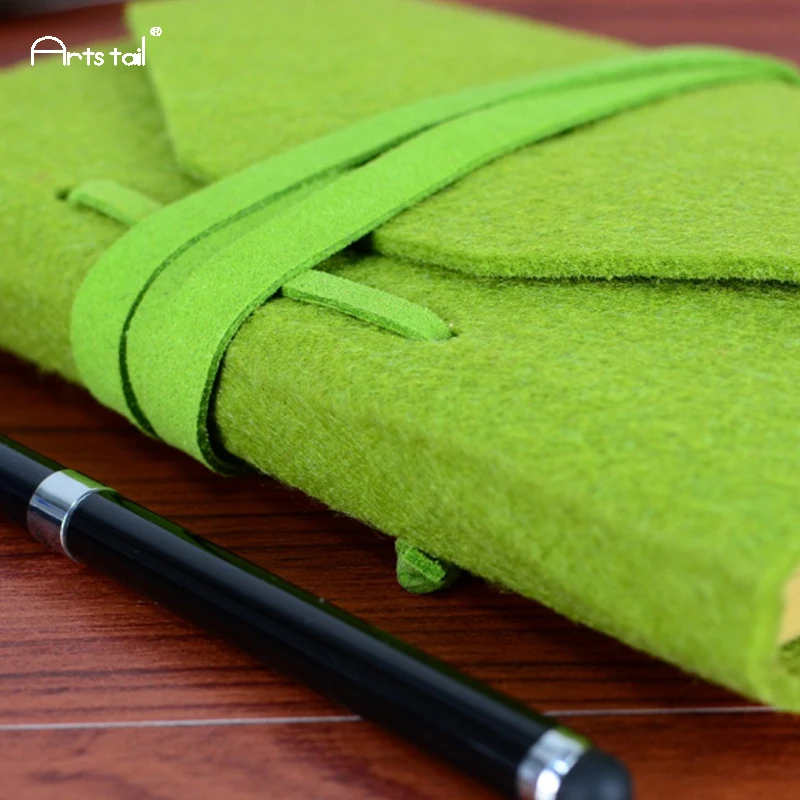 Arts Tail Wool Felt Cover Creative Retro Bands Vintage School Office Loose Sheet Note Book Kraft Paper Travel Daily Notebooks Arts Tail Wool Felt Cover Creative Retro Bands Vintage School Office Loose Sheet Note Book Kraft Paper Travel Daily Notebooks
